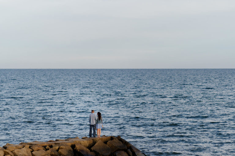 a surprise marriage proposal at the Ocean House restaurant on Cape Cod